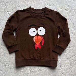 5Y Kids Sweater w/Turkey Face Design, NWOT